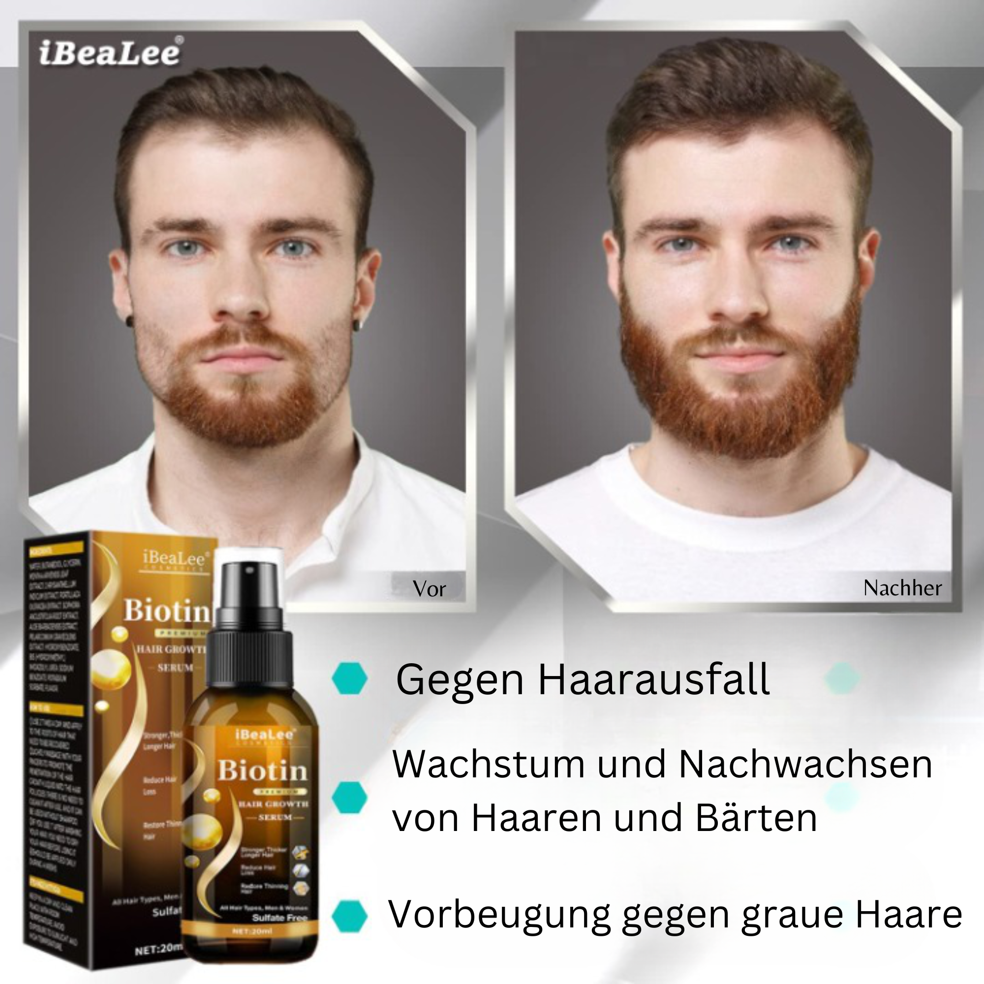 iBeaLee® I Haarwuchsöl (1+1 GRATIS)