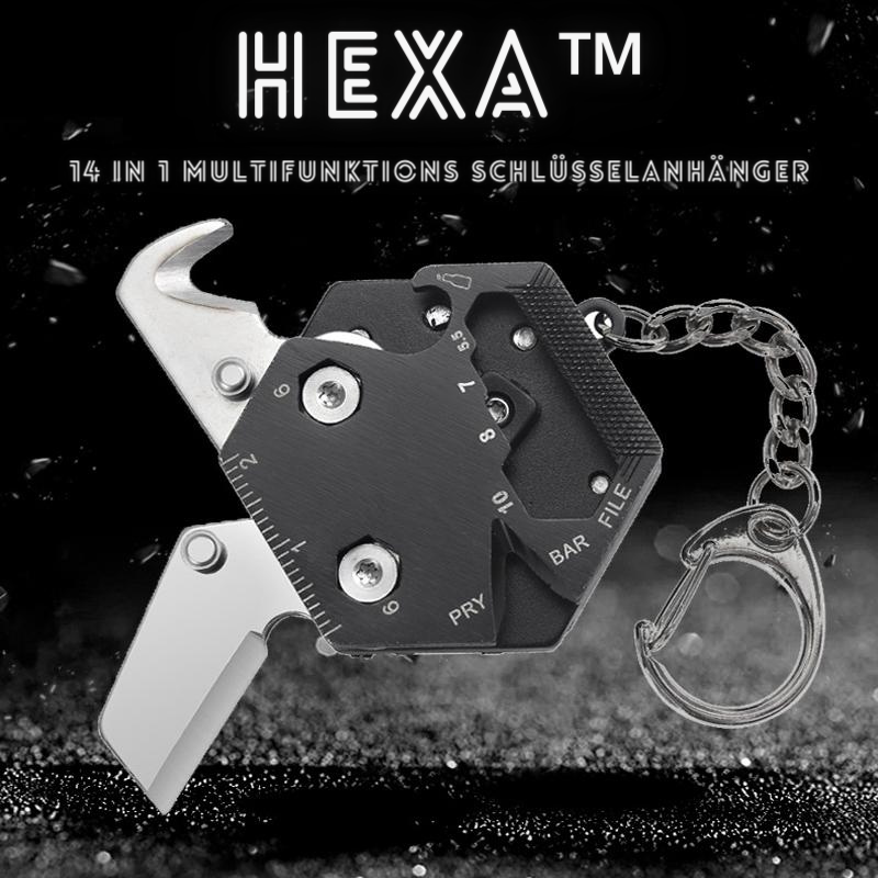 Hexa™ - 14 in 1 Multifunktions Schlüsselanhänger (1+1 GRATIS)