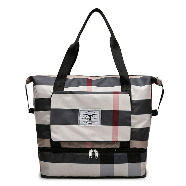 Luxvel Bag™️ I Faltbare gestreifte Reisetaschen