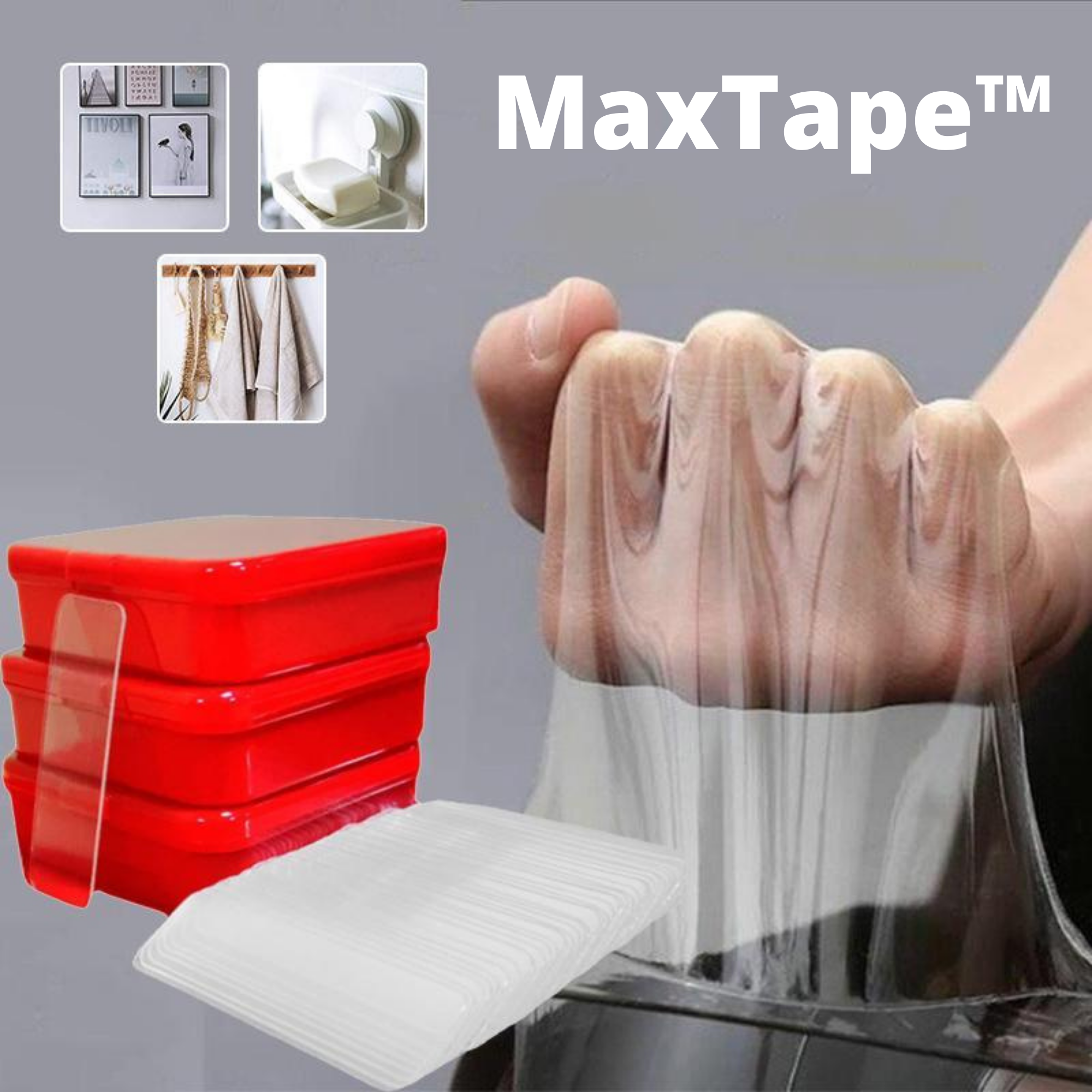 MaxTape™️ I Multifunktionales doppelseitiges Klebeband (1+1 GRATIS)