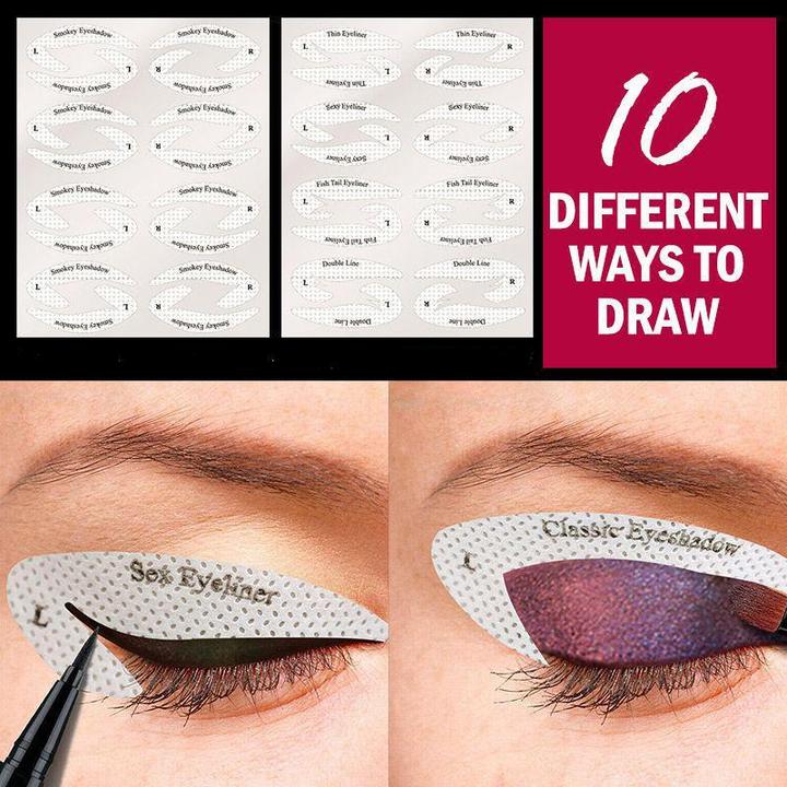 EyeDraw™️ I Quick Eyeliner Lidschattenschablonen (2+2 GRATIS)