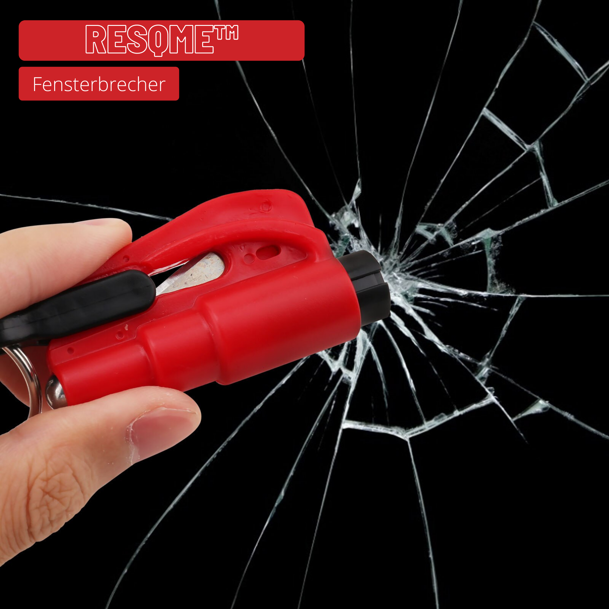 Resqme™️ I 2 in 1 Notfall-Schlüsselanhänger-Breaker (1+1 GRATIS)
