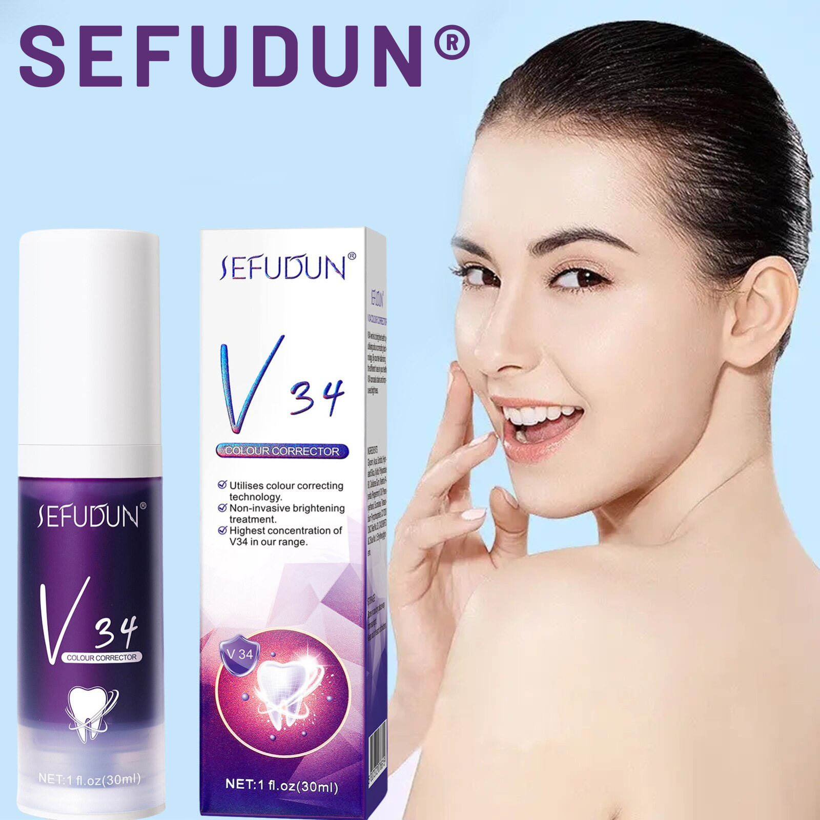 Sefudun® - Farbkorrigierende Zahnpasta (1+1 GRATIS)