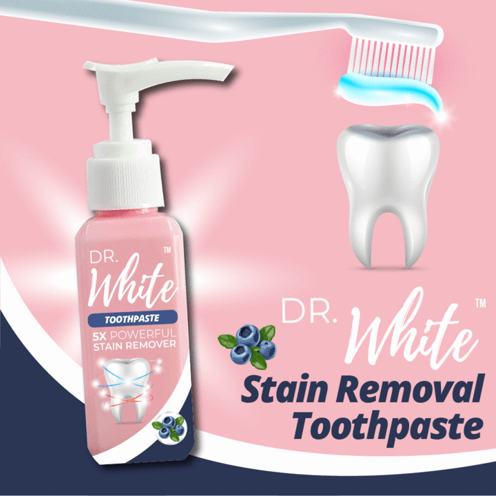 Dr. White™ Zahnpasta zur Fleckenentfernung (1+1 gratis!)