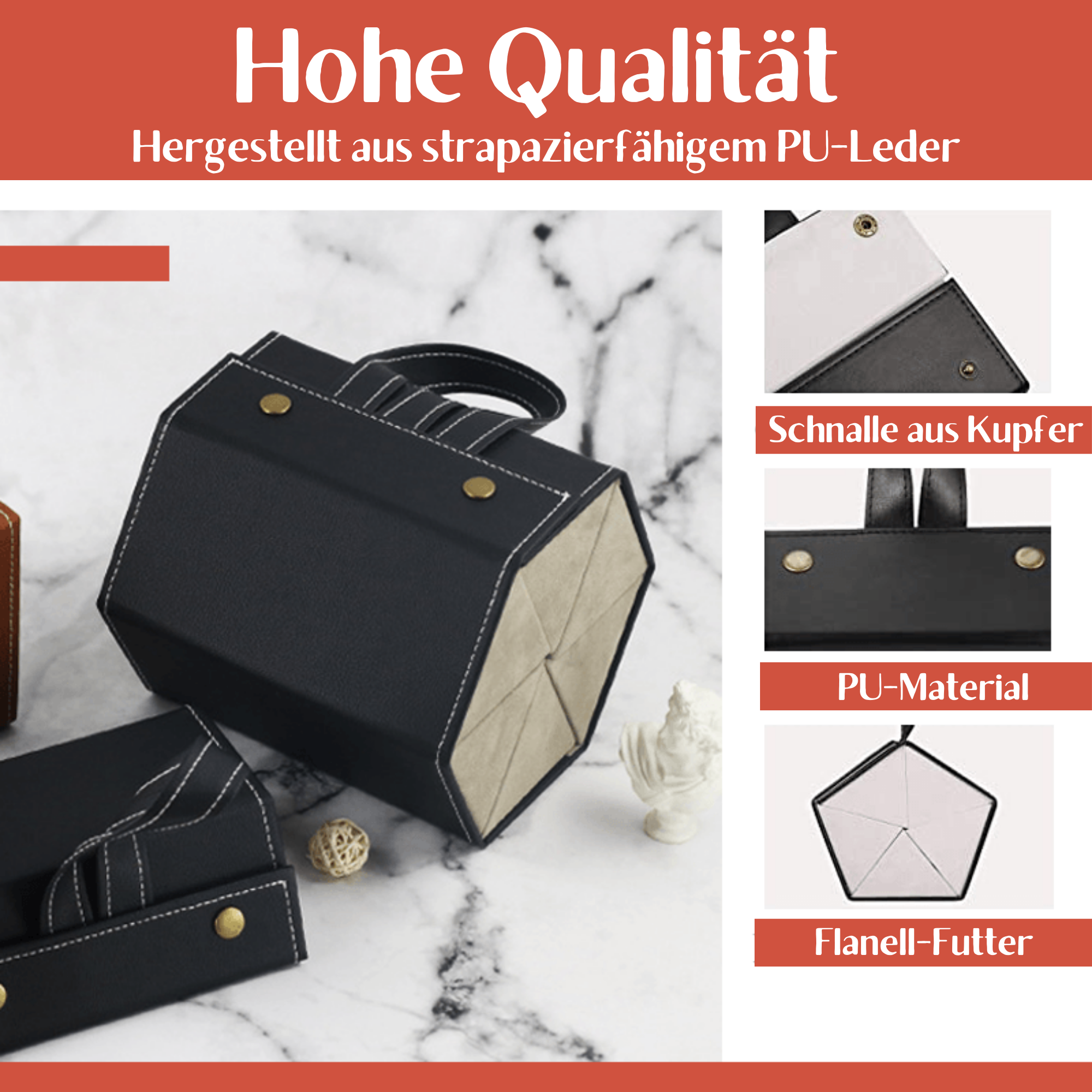 SunCase™️ I Faltbares Leder-Sonnenbrillenetui