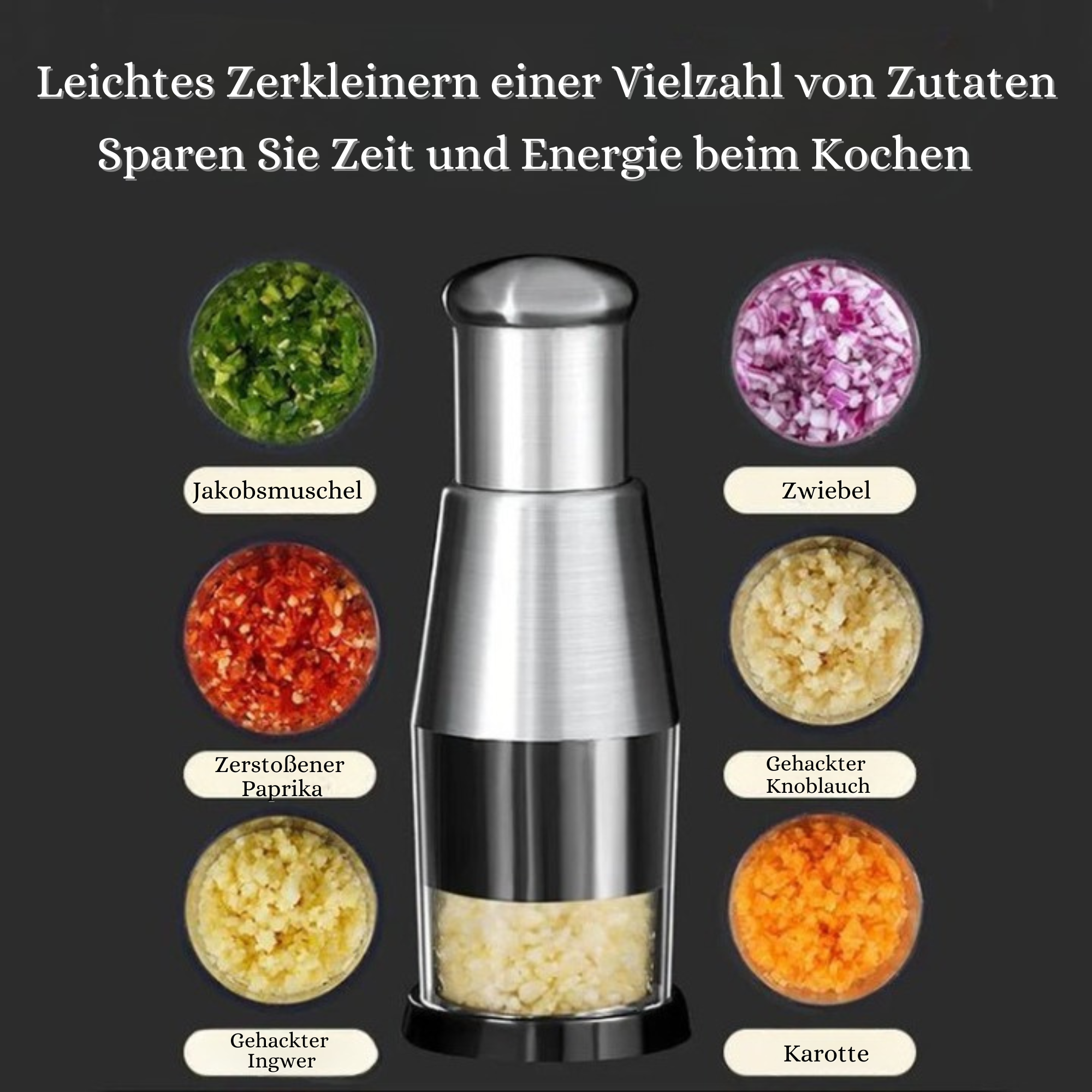 Mini-Crushy™️ I Multifunktionaler Lebensmittelzerkleinerer