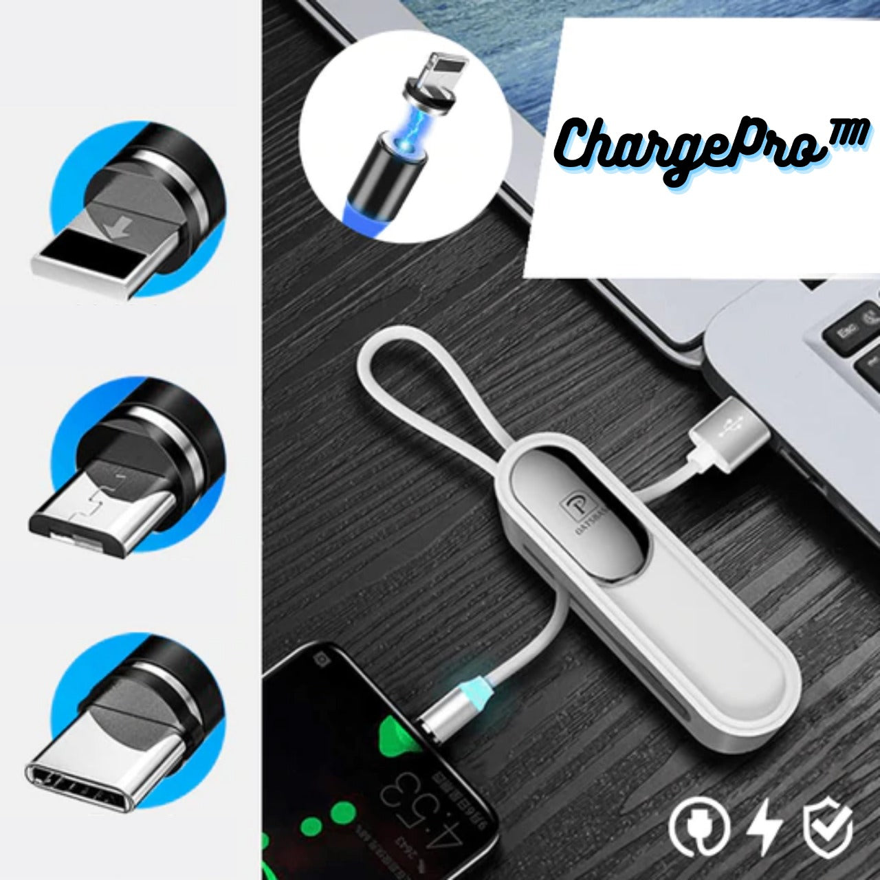 ChargePro™ 3 in 1 starkes magnetisches Ladegerät