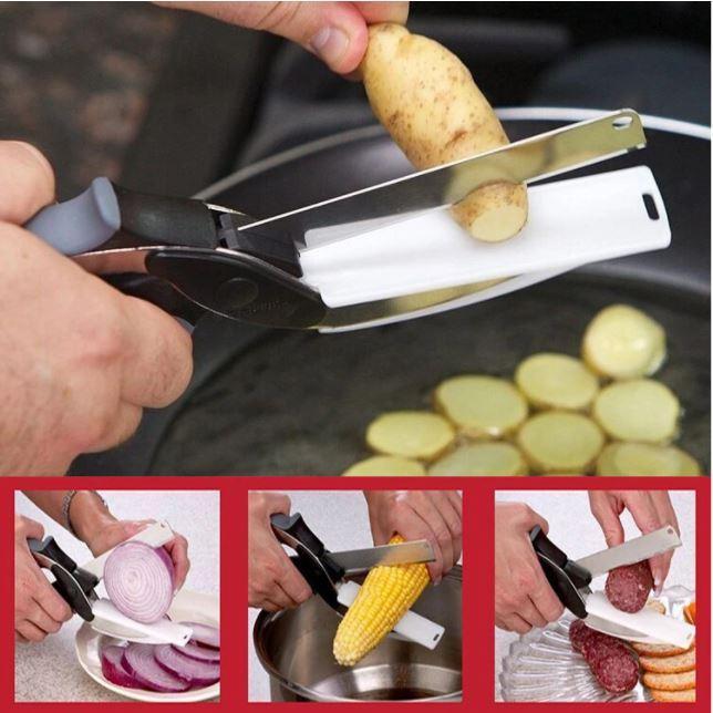 Cleverer Cutter™ Küchenschere mit Schneidebrett