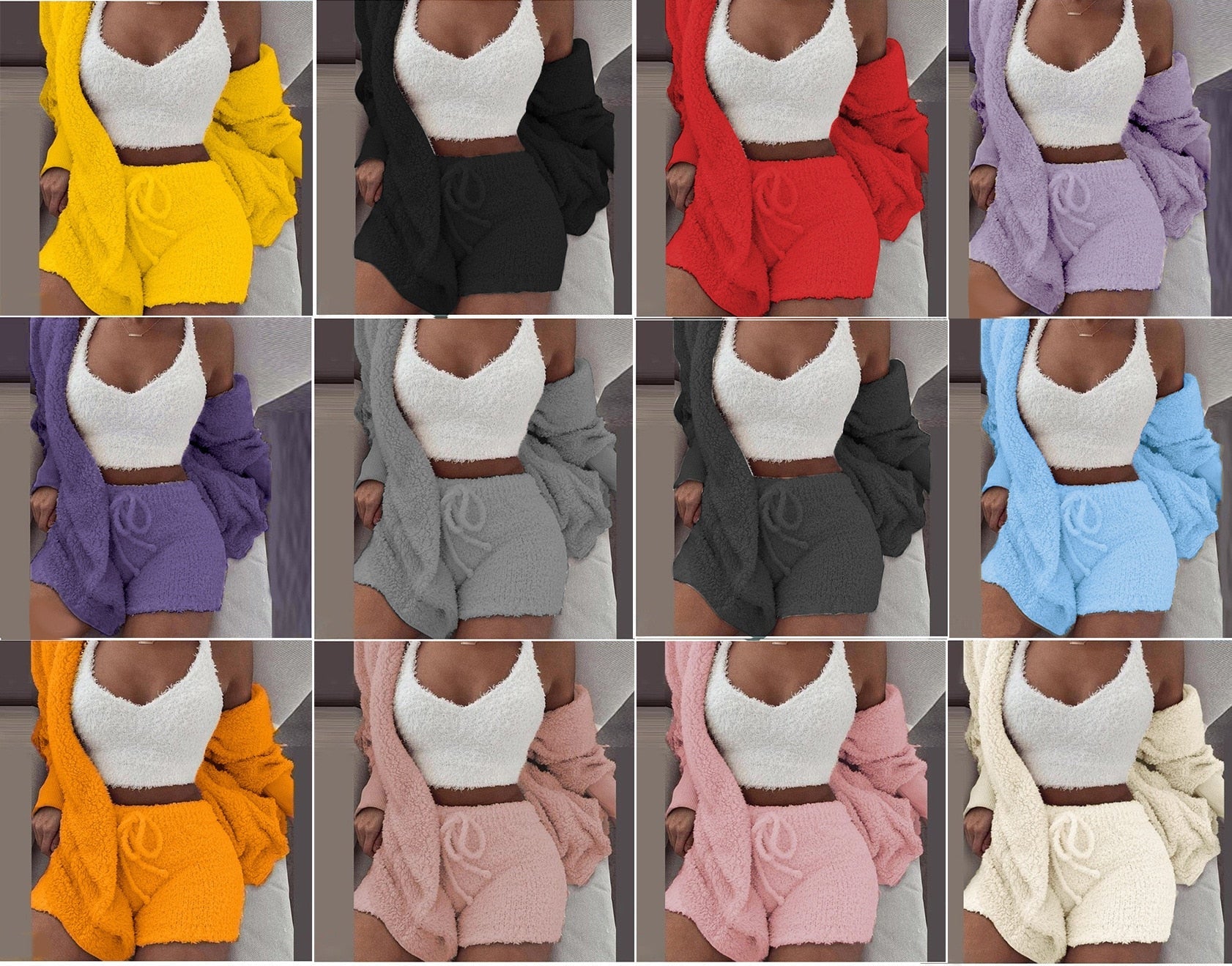 CozyWear™ - 3 in 1 Set aus kuscheligem Strick
