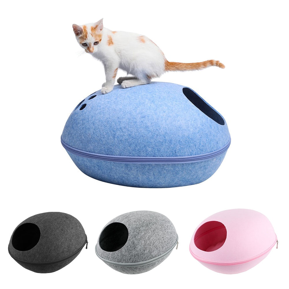 KittyCave™ - Gemütliche Katzenbett-Höhle