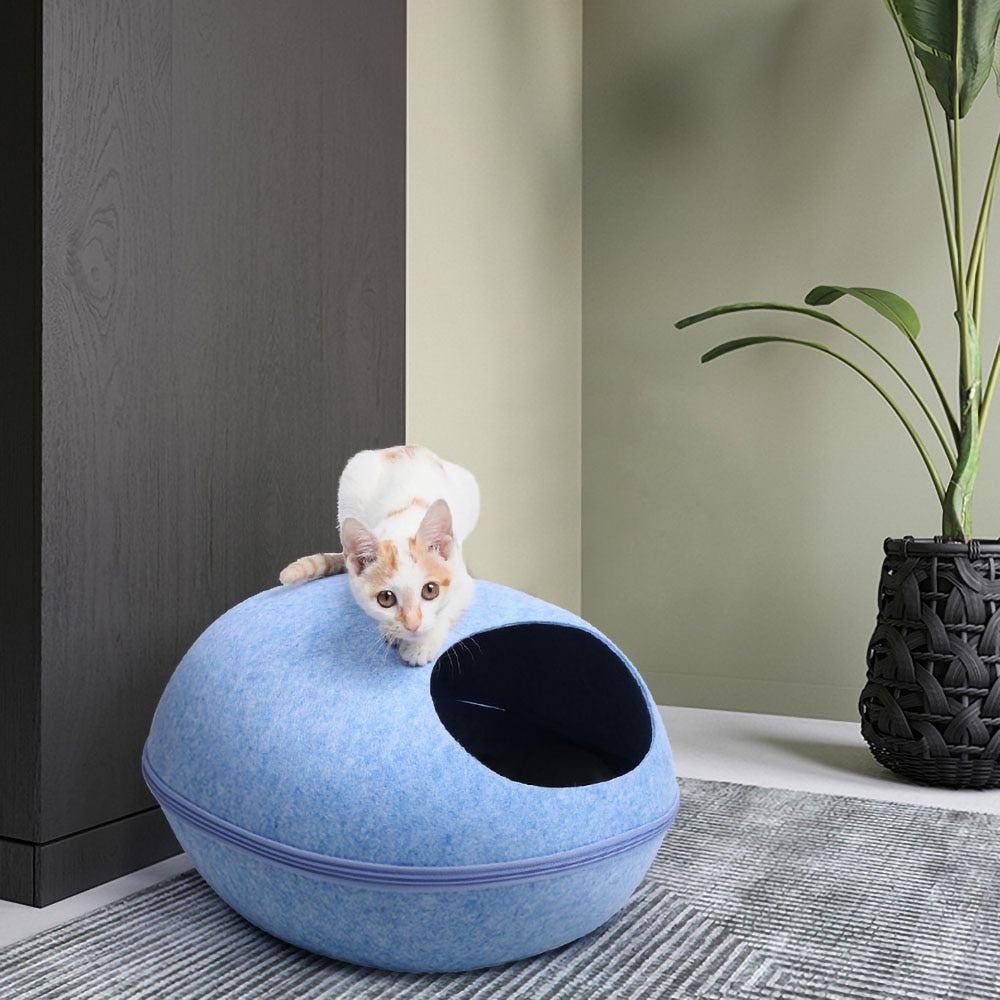KittyCave™ - Gemütliche Katzenbett-Höhle