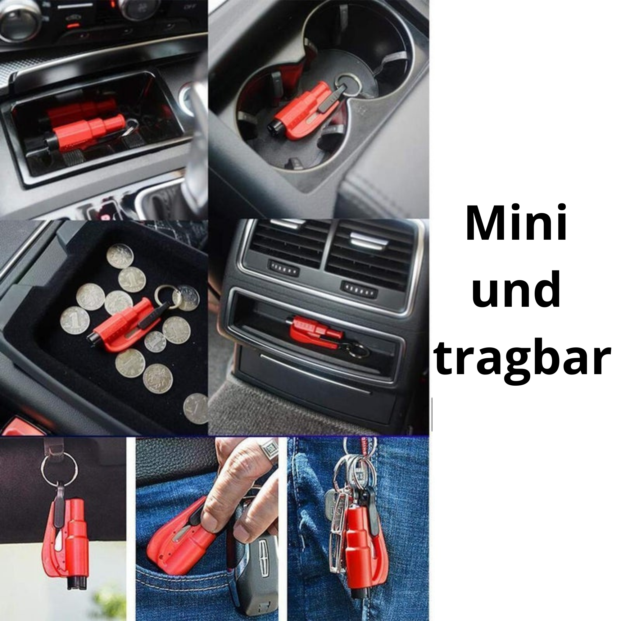 Resqme™️ I 2 in 1 Notfall-Schlüsselanhänger-Breaker (1+1 GRATIS)