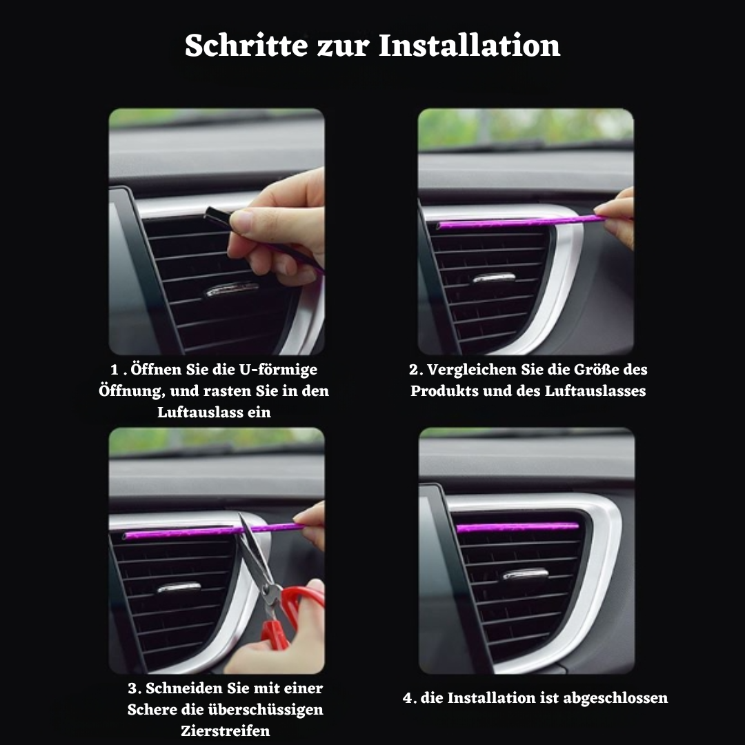 AutoVibe™ Autoluftauslass dekorativer Streifen (20 Stück)