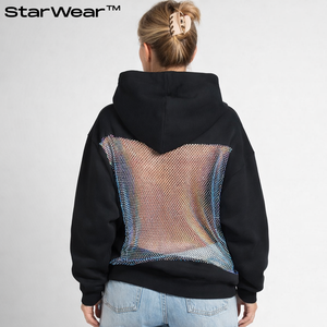 StarWear™ - Glitzernder Stern-Aufnäher-Hoodie