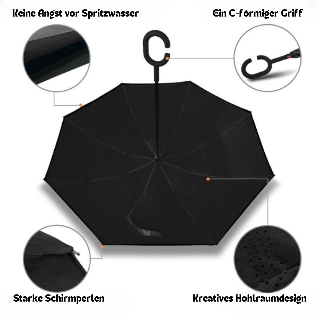 ReversiBrella™ Wende-Regenschirm