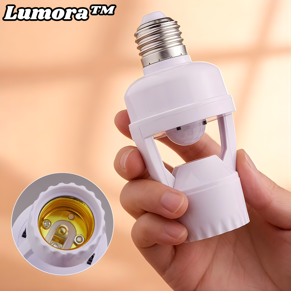 Lumora™ - Bewegungsmelder Glühbirnen-Adapter