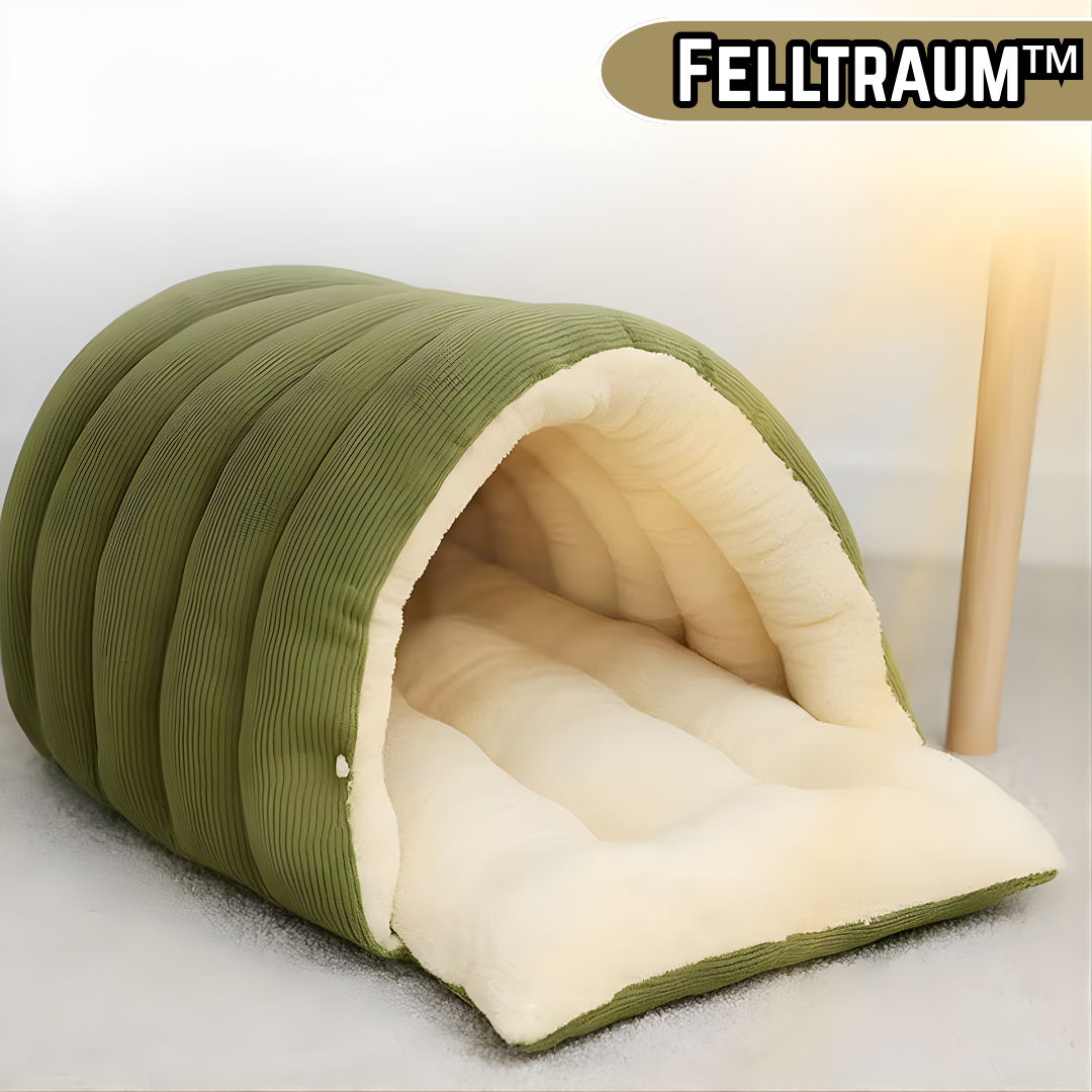 Felltraum™ - Warmes Winter Haustier Schlafhaus