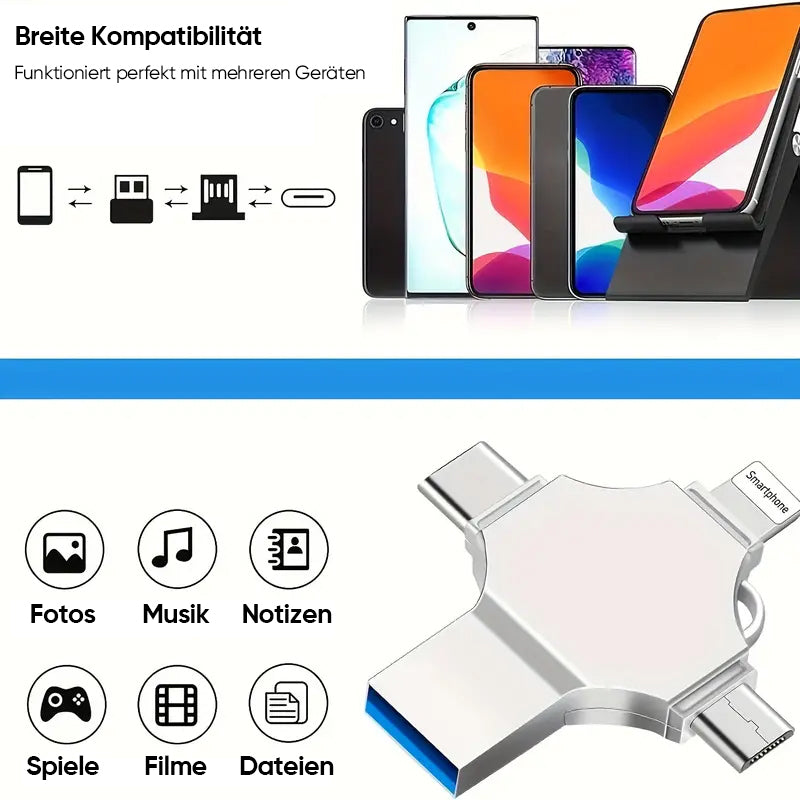 Sync4X™ 4-in-1-Kreuz USB-Flash-Laufwerk