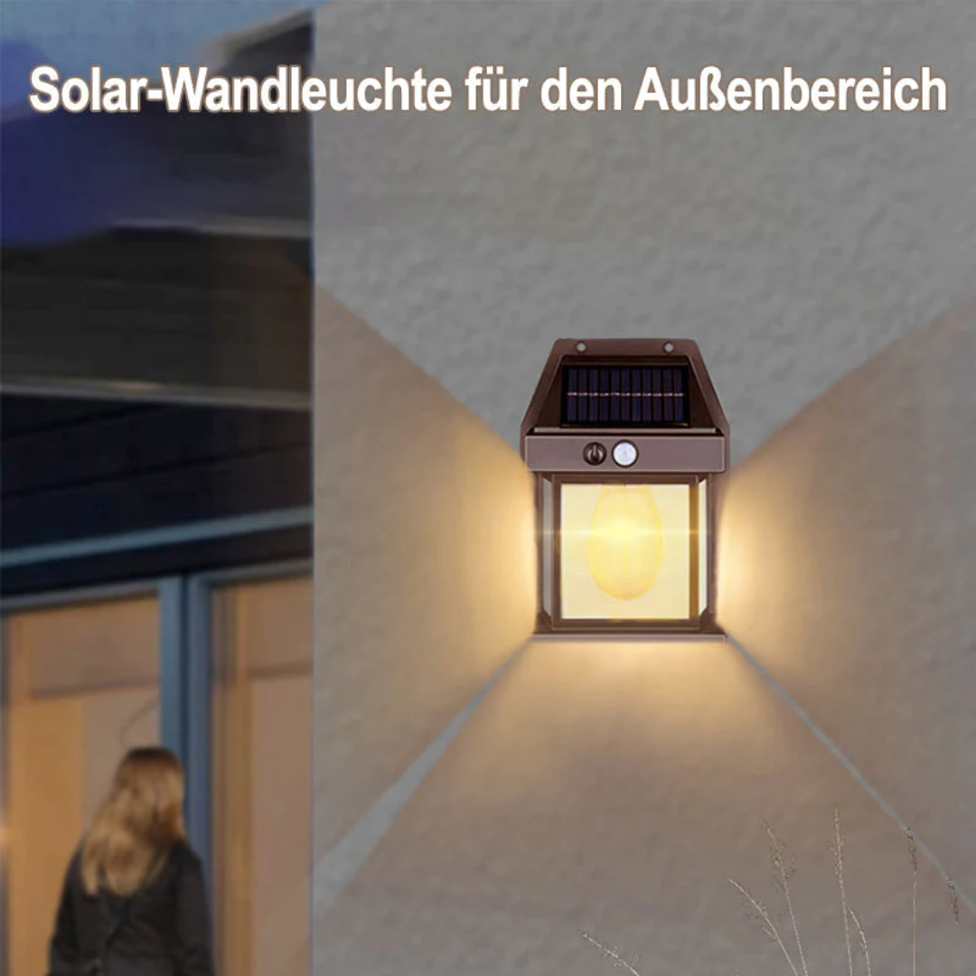 SolGlow™ Solar Wolfram Wandleuchte für den Außenbereich