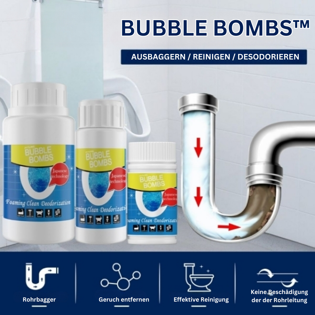 BUBBLE BOMBS™ Rohrbaggerungs-Pulver