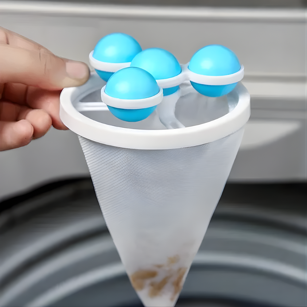 Lintora™ - Schwimmender Waschmaschinen-Fussel-Fänger für Kleidung (1+1 GRATIS)
