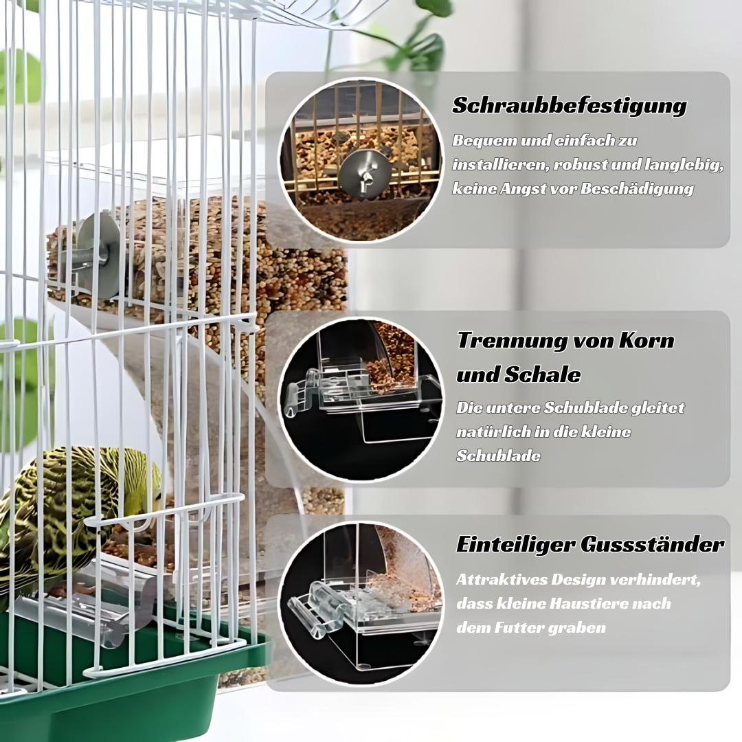 FeedSeal™ Automatischer auslaufsicherer Vogelfutterspender