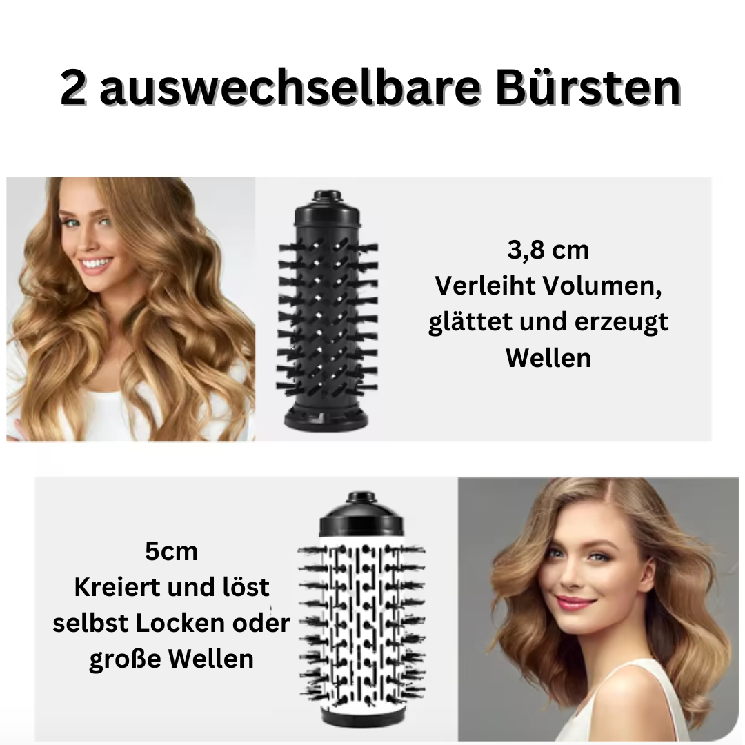 AirGlam™ - 3-in-1 Rotierender Haarglätter und Styler (für alle Haartypen)