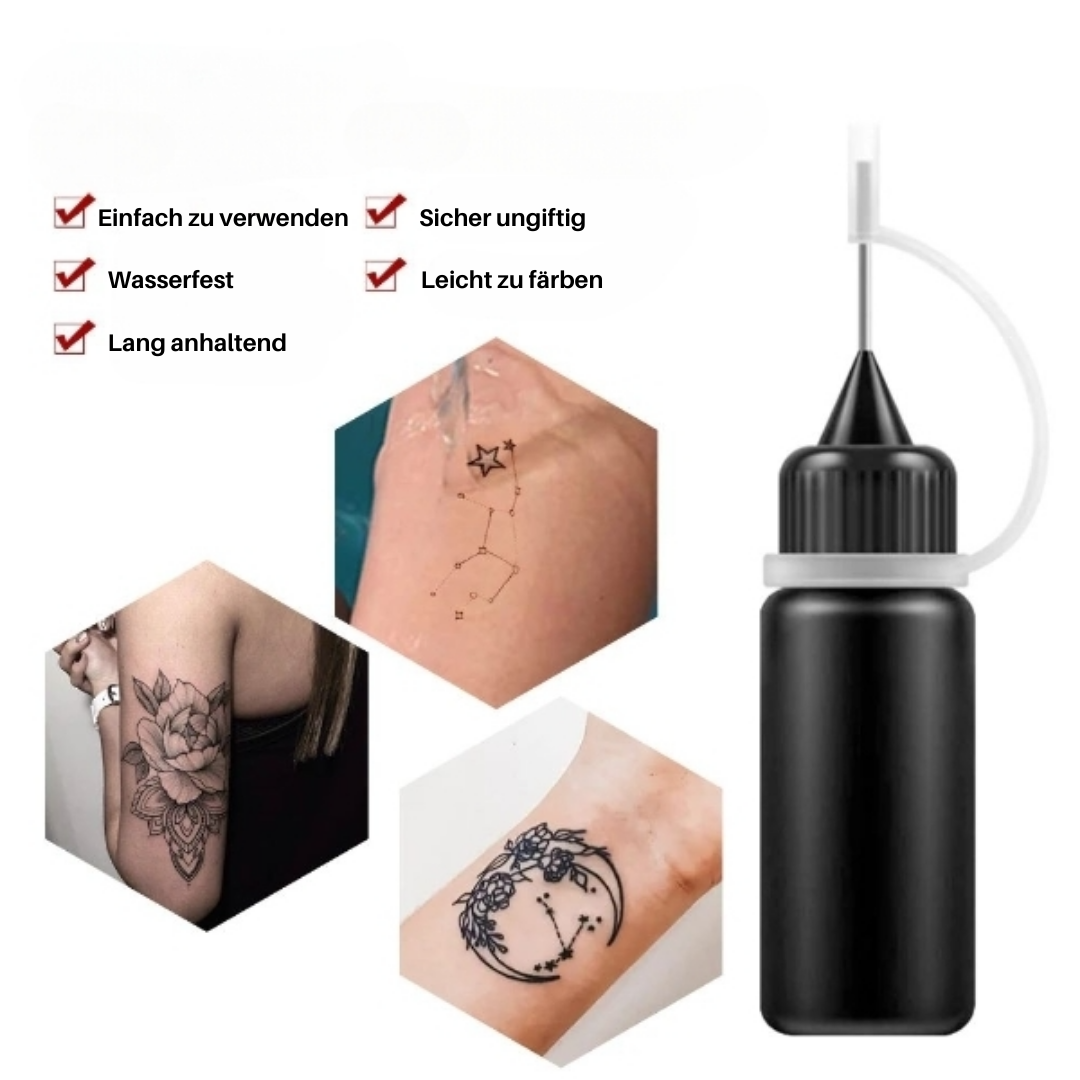 TattoStamps™ Temporäre Tattoo Flüssigkeit und Vorlagen (1+1 GRATIS)