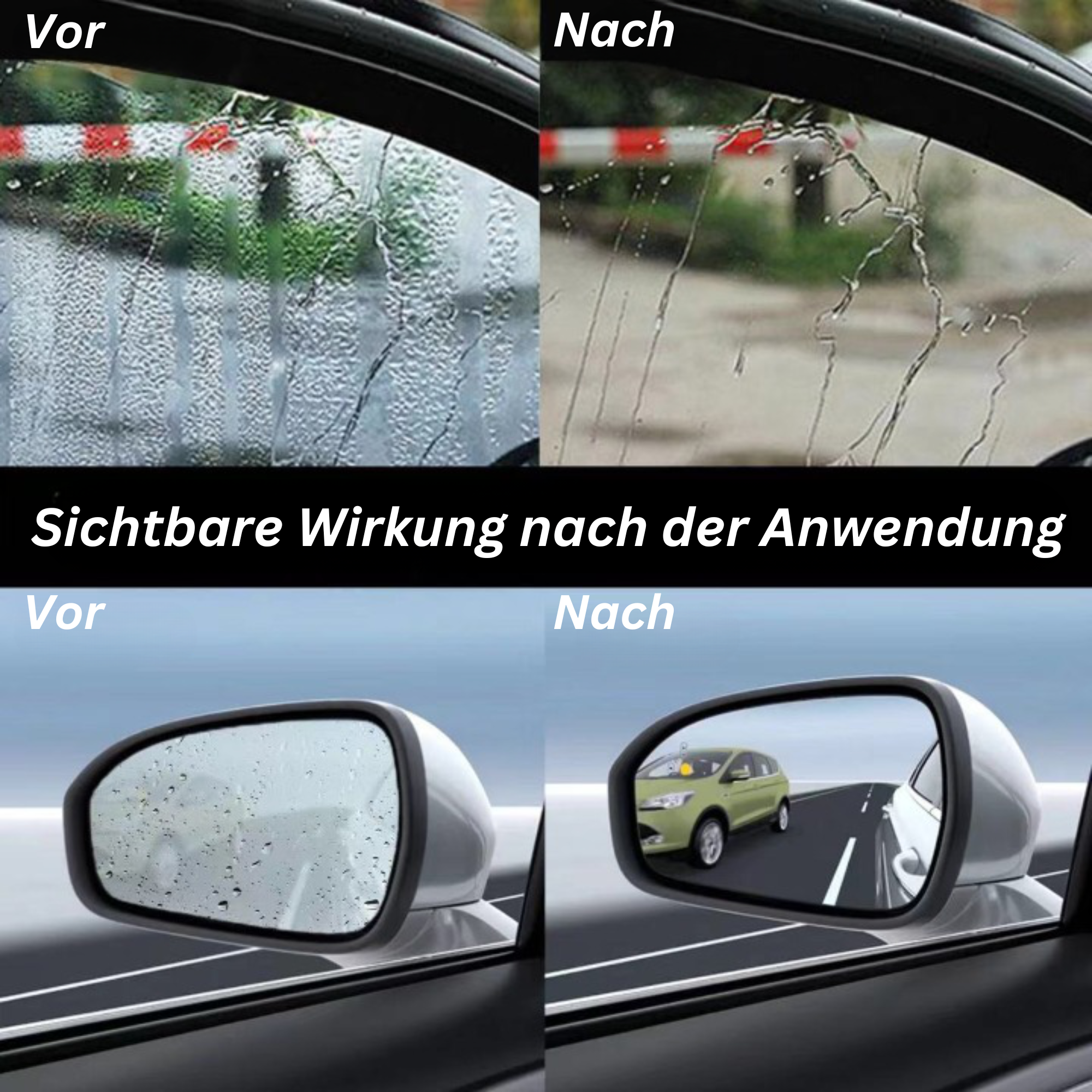 RainDefy™️ I Autoglas Anti-Beschlag Regenabweisendes Mittel (1+1 GRATIS)