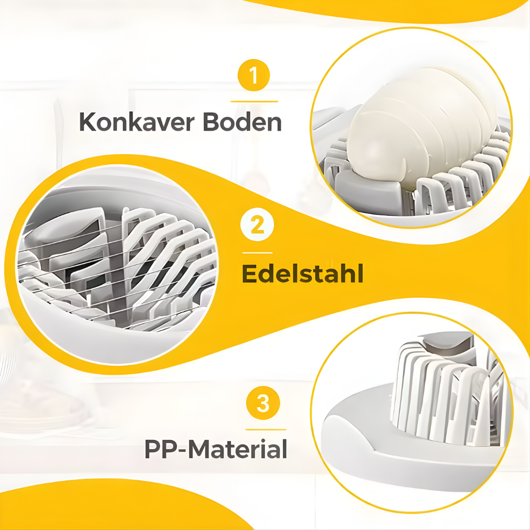 SliceMate™ - Multifunktionaler Eier-Schneider