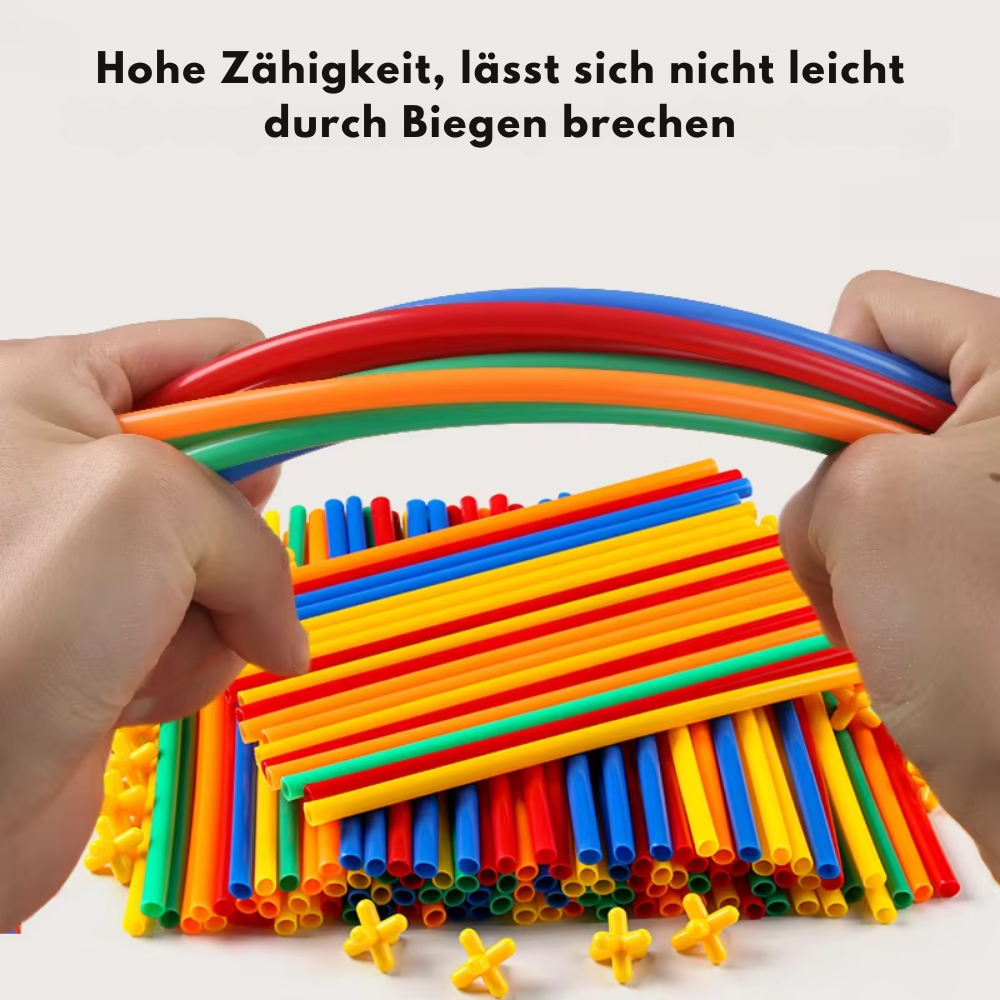 Strawtix™ - Stroh-Konstruktionsspielzeug-Satz