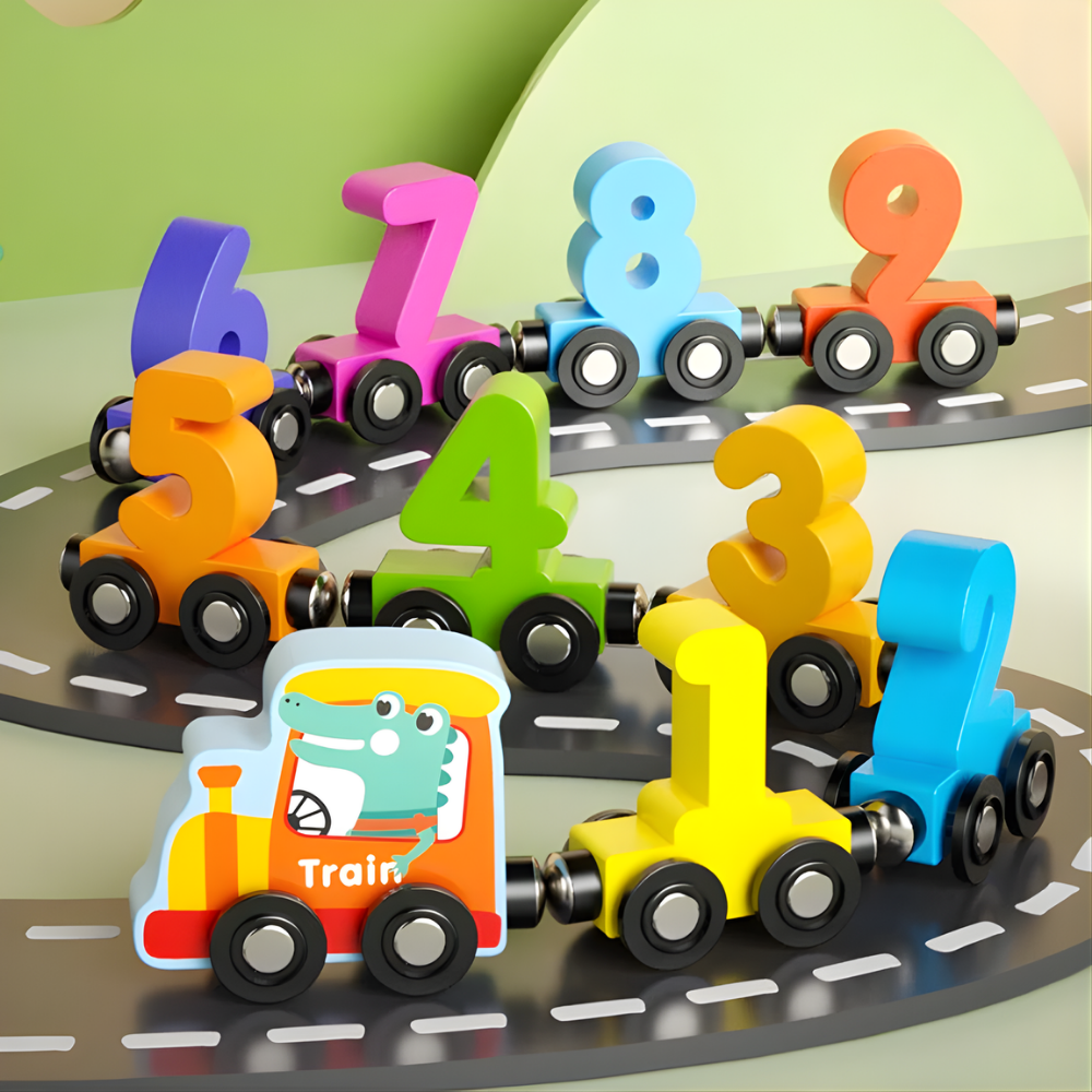 CountRail™ - Magnetisches Zahlenzug-Satz