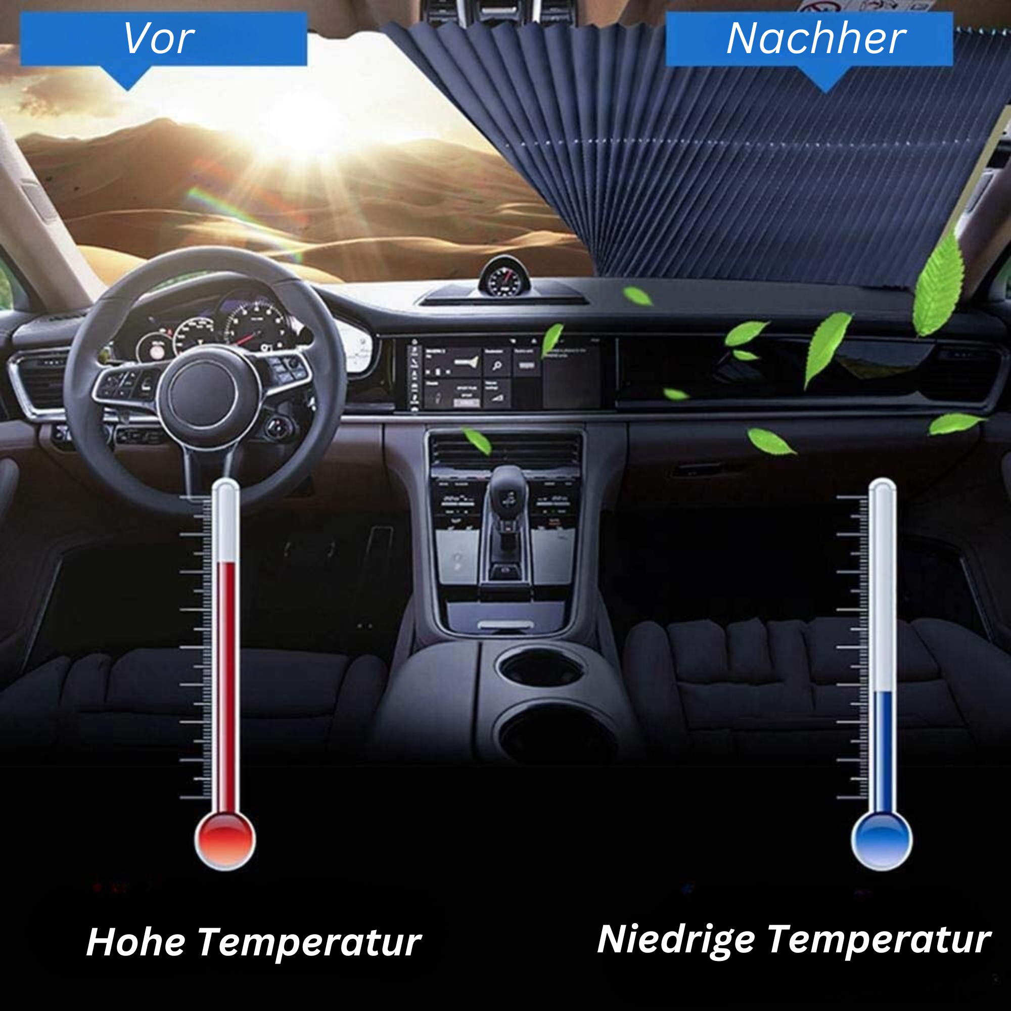 SunShield™️ I Versenkbare Auto-Windschutzscheibe