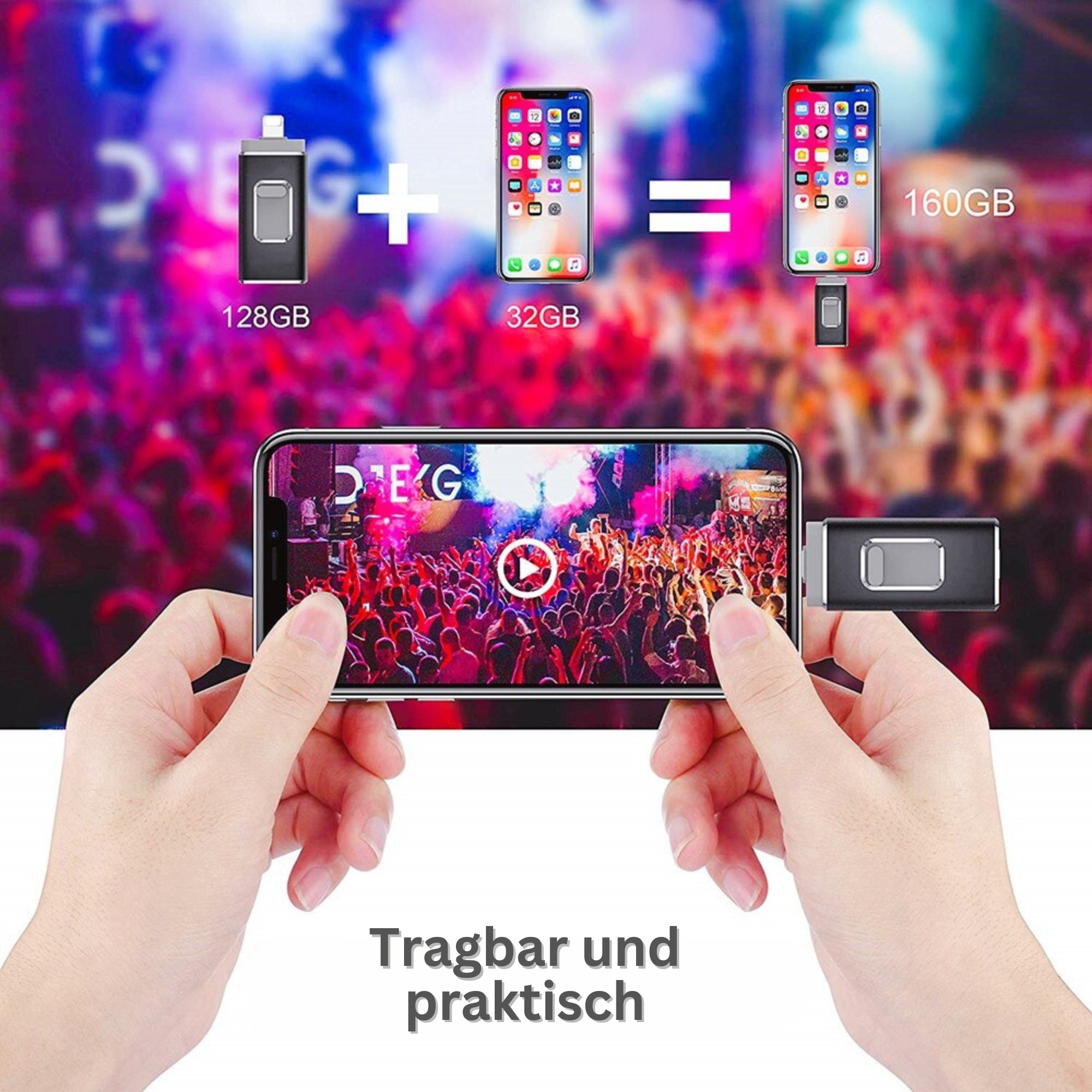 FlashLink™️ I Smartphone-Speicher-Flash-Laufwerk