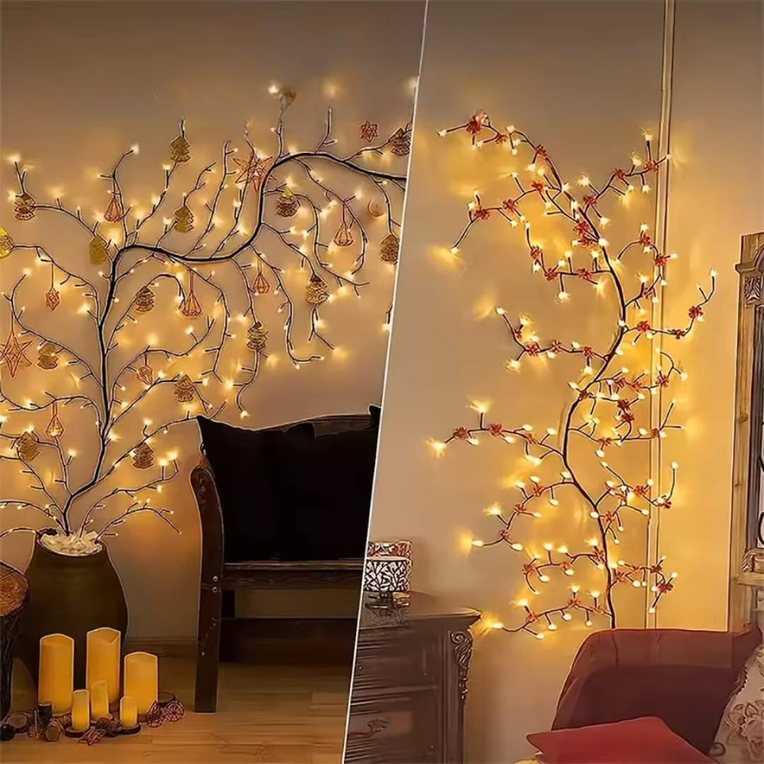 GlowLeaf™ - Verzauberte Weidenreben-Lichter