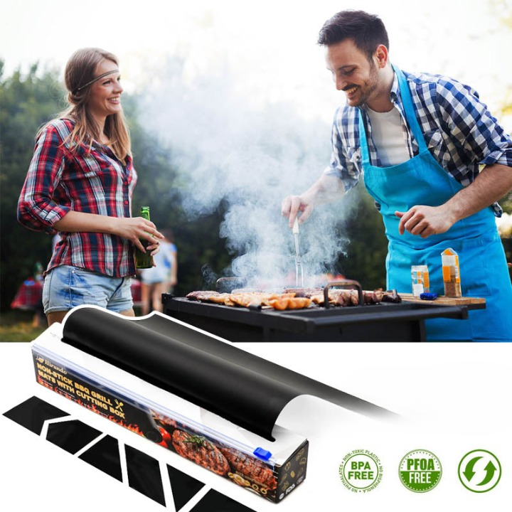 BBQShield™ - Wiederverwendbare Antihaft-Grillmatte