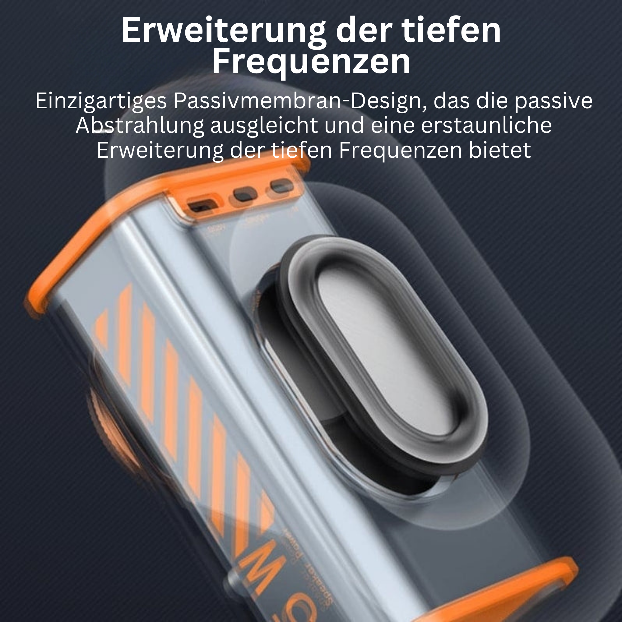 BassWave™️ I Transparenter drahtloser Mecha-Bluetooth-Lautsprecher