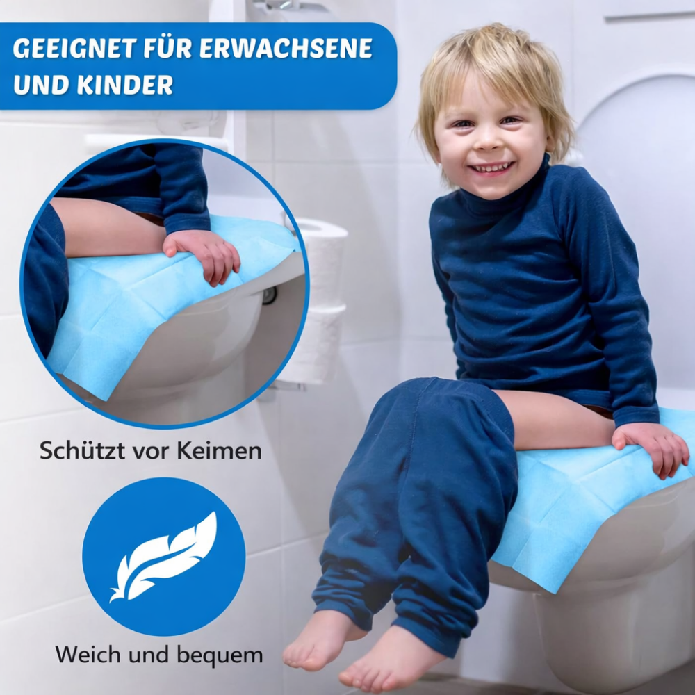 SeatShield™ - Einweg Toilettensitzbezüge (10 Stück)