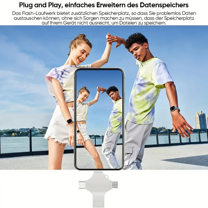 Sync4X™ 4-in-1-Kreuz USB-Flash-Laufwerk