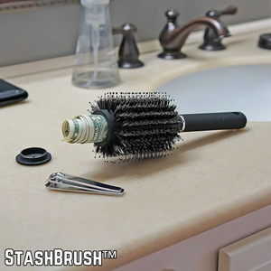 StashBrush™ Bürstenkamm mit verstecktem Fach