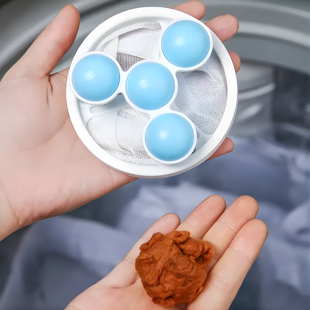 Lintora™ - Schwimmender Waschmaschinen-Fussel-Fänger für Kleidung (1+1 GRATIS)