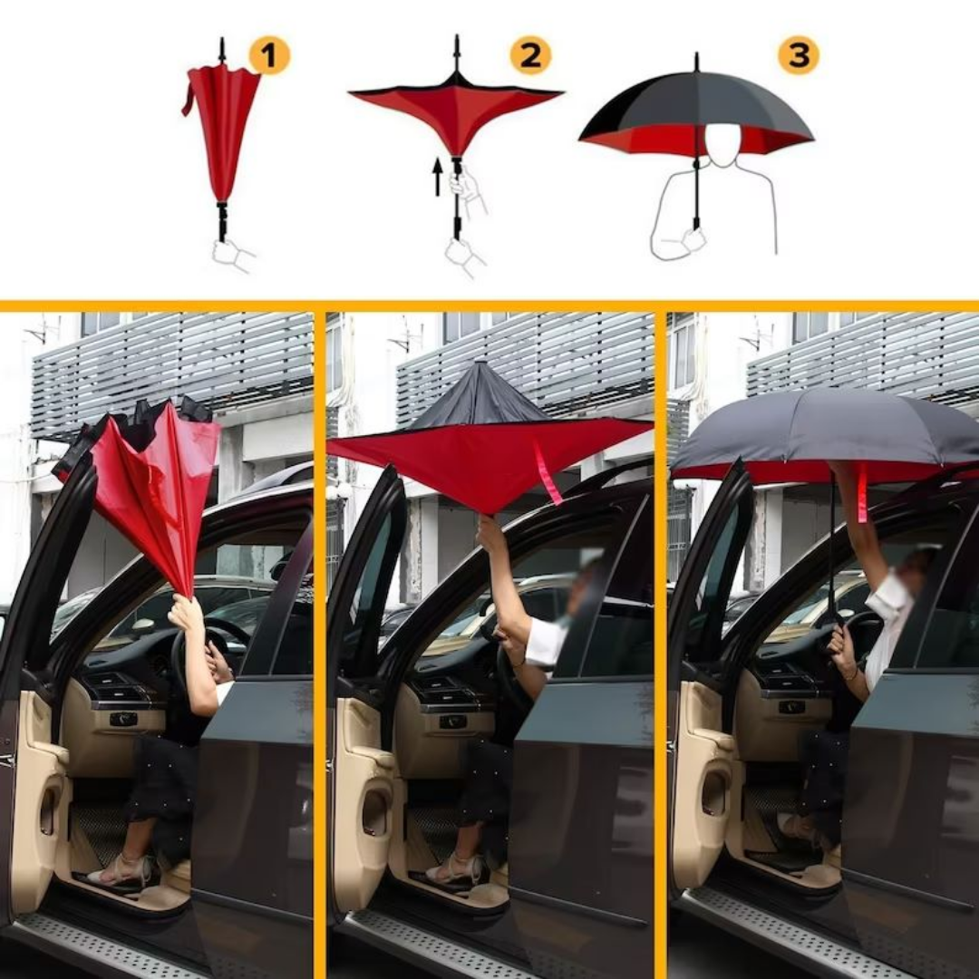 ReversiBrella™ Wende-Regenschirm