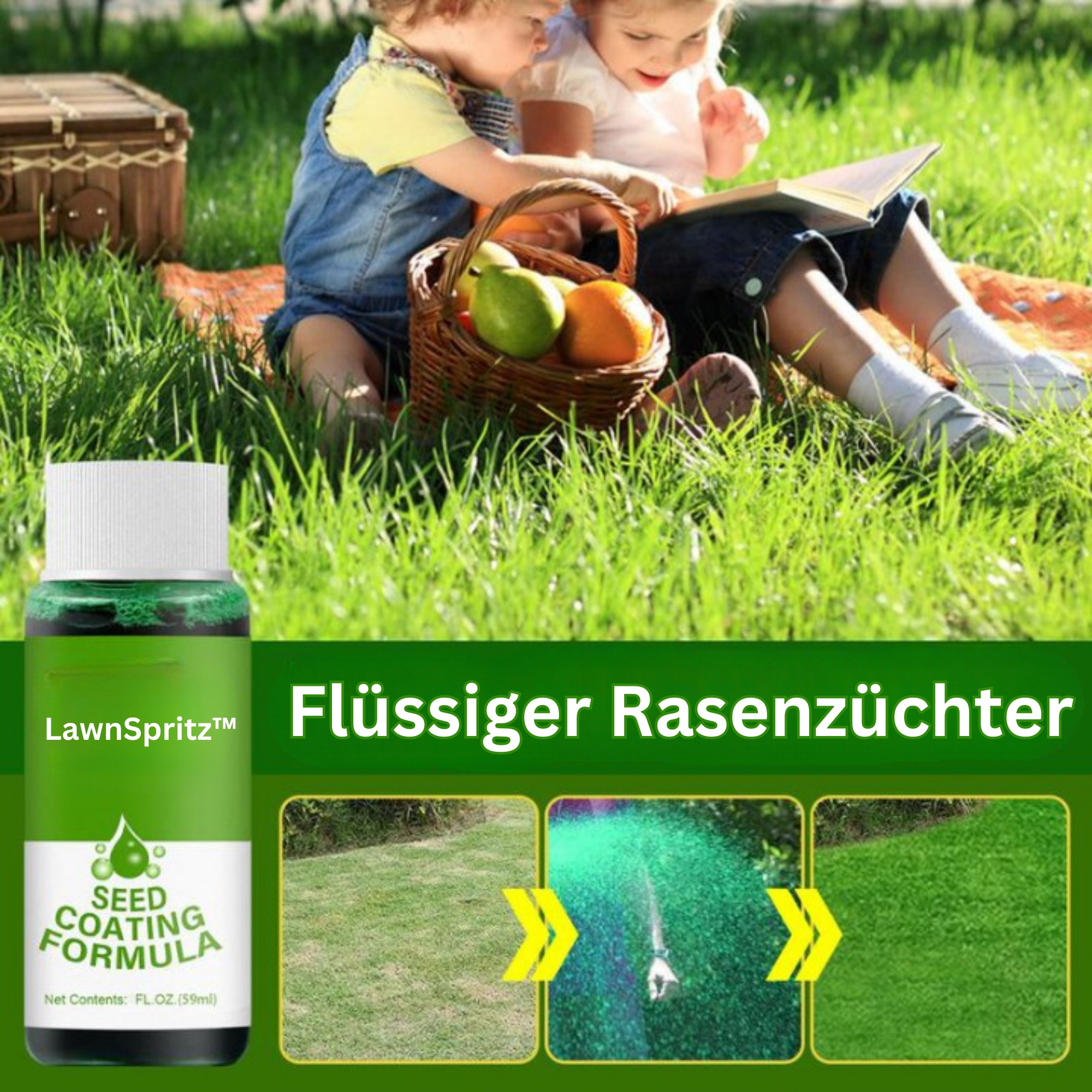 LawnSpritz™️ I Flüssiger Rasenzüchter (1+1 GRATIS)