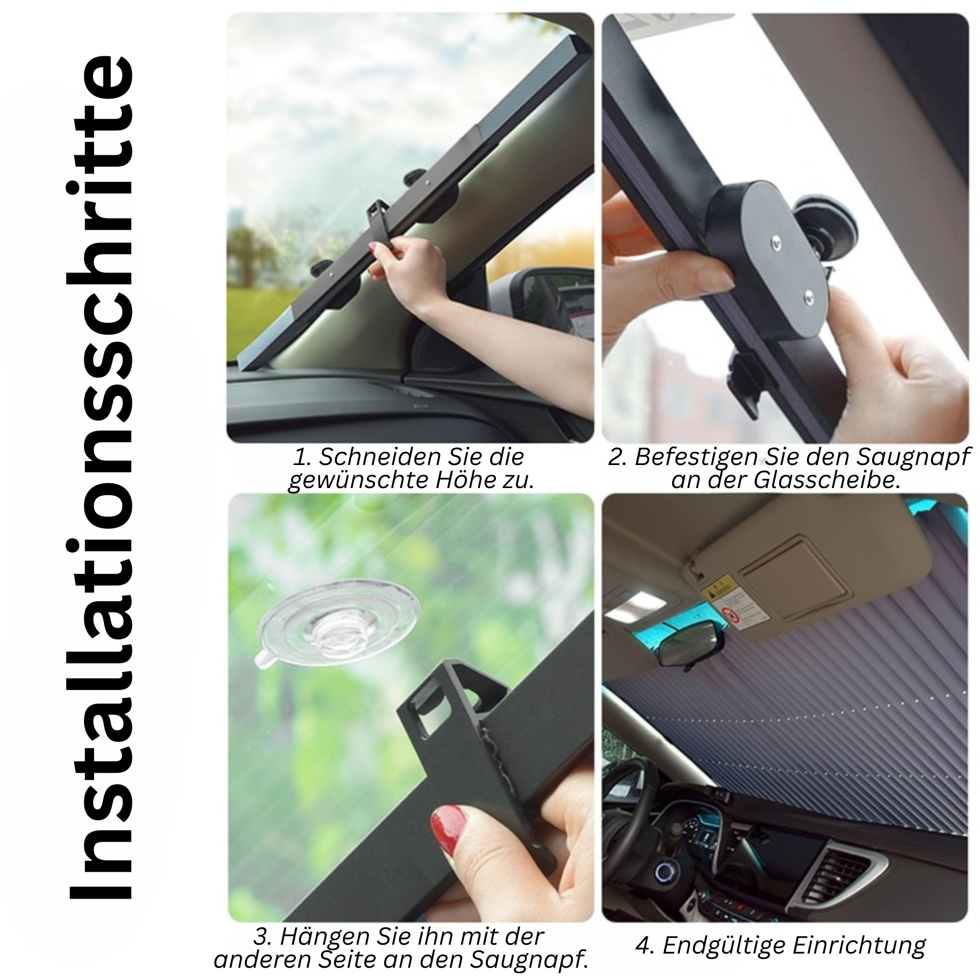 SunShield™️ I Versenkbare Auto-Windschutzscheibe