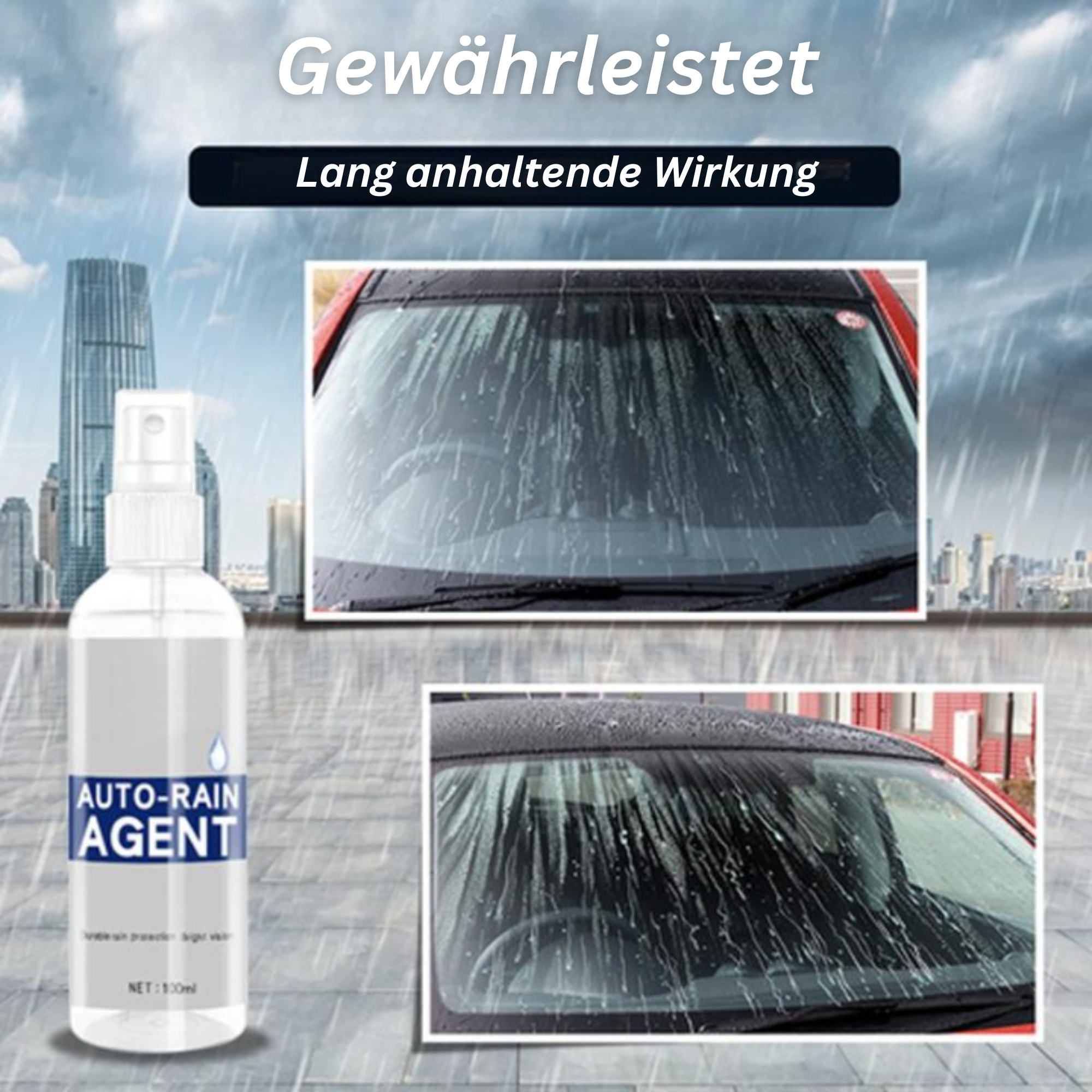 RainDefy™️ I Autoglas Anti-Beschlag Regenabweisendes Mittel (1+1 GRATIS)