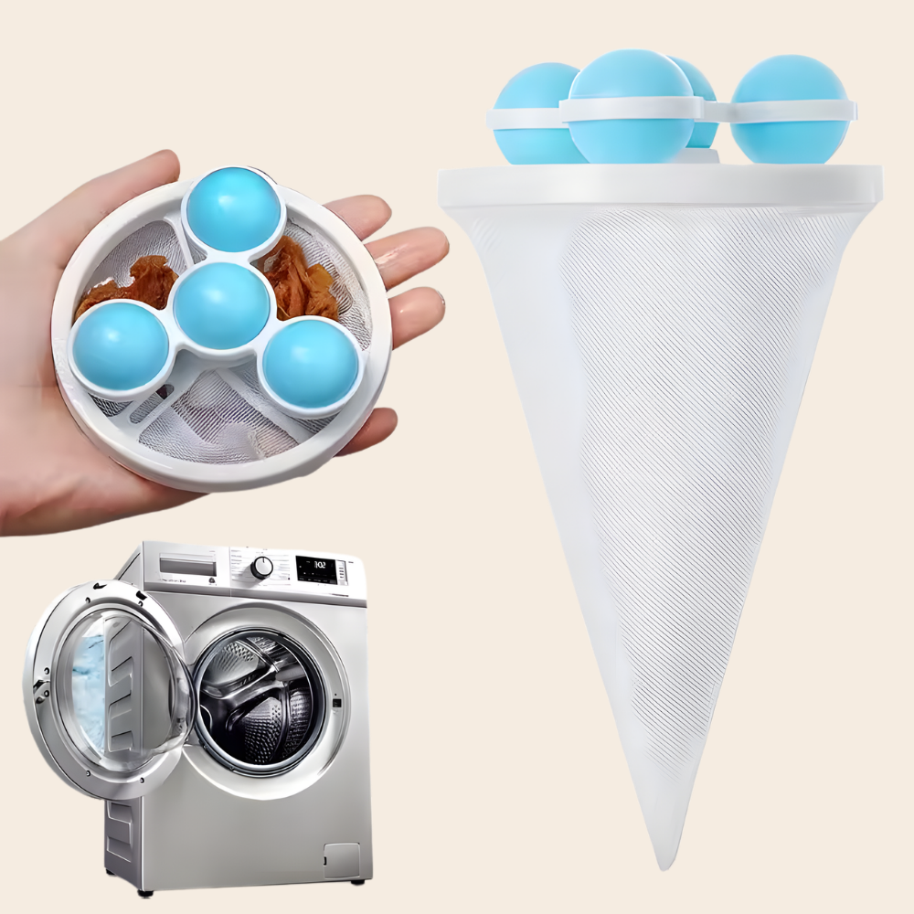 Lintora™ - Schwimmender Waschmaschinen-Fussel-Fänger für Kleidung (1+1 GRATIS)
