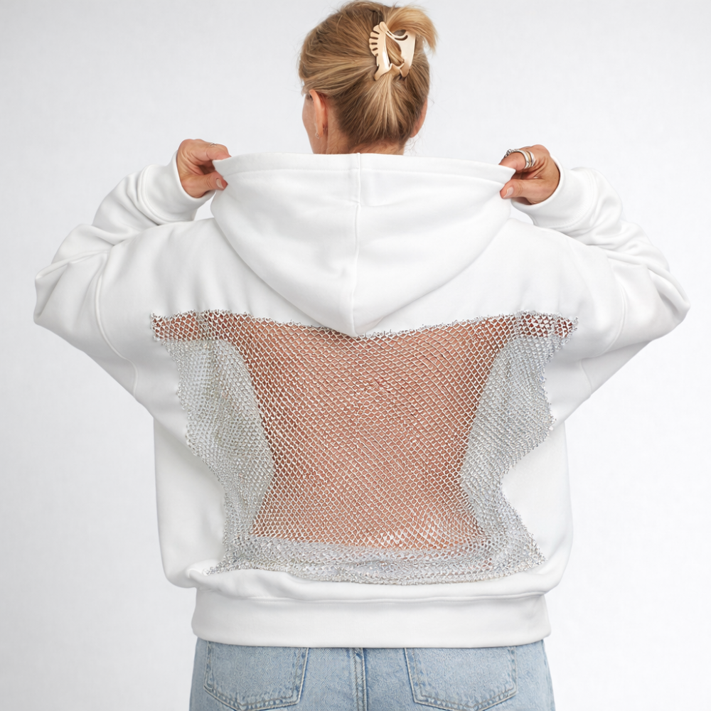 StarWear™ - Glitzernder Stern-Aufnäher-Hoodie