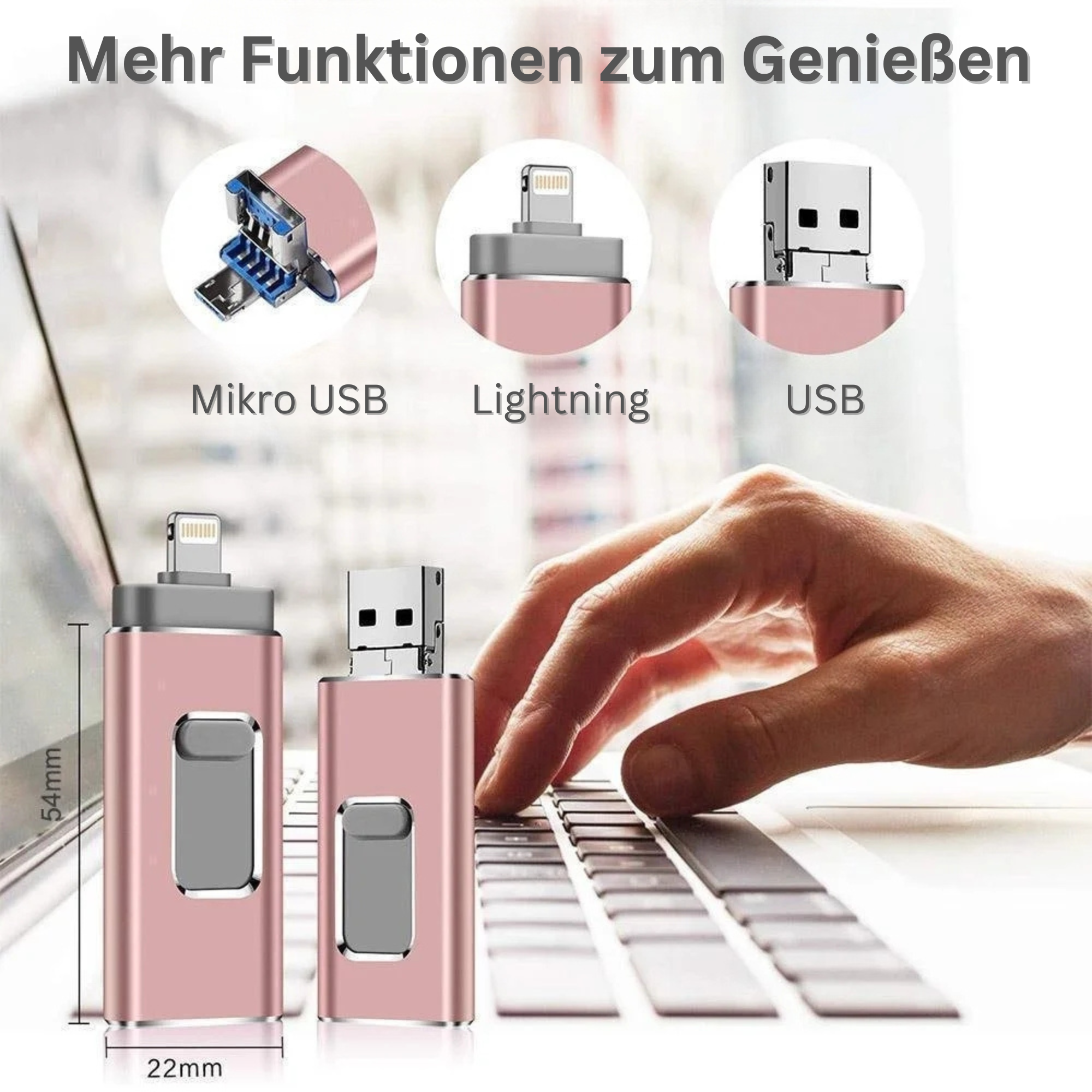 FlashLink™️ I Smartphone-Speicher-Flash-Laufwerk