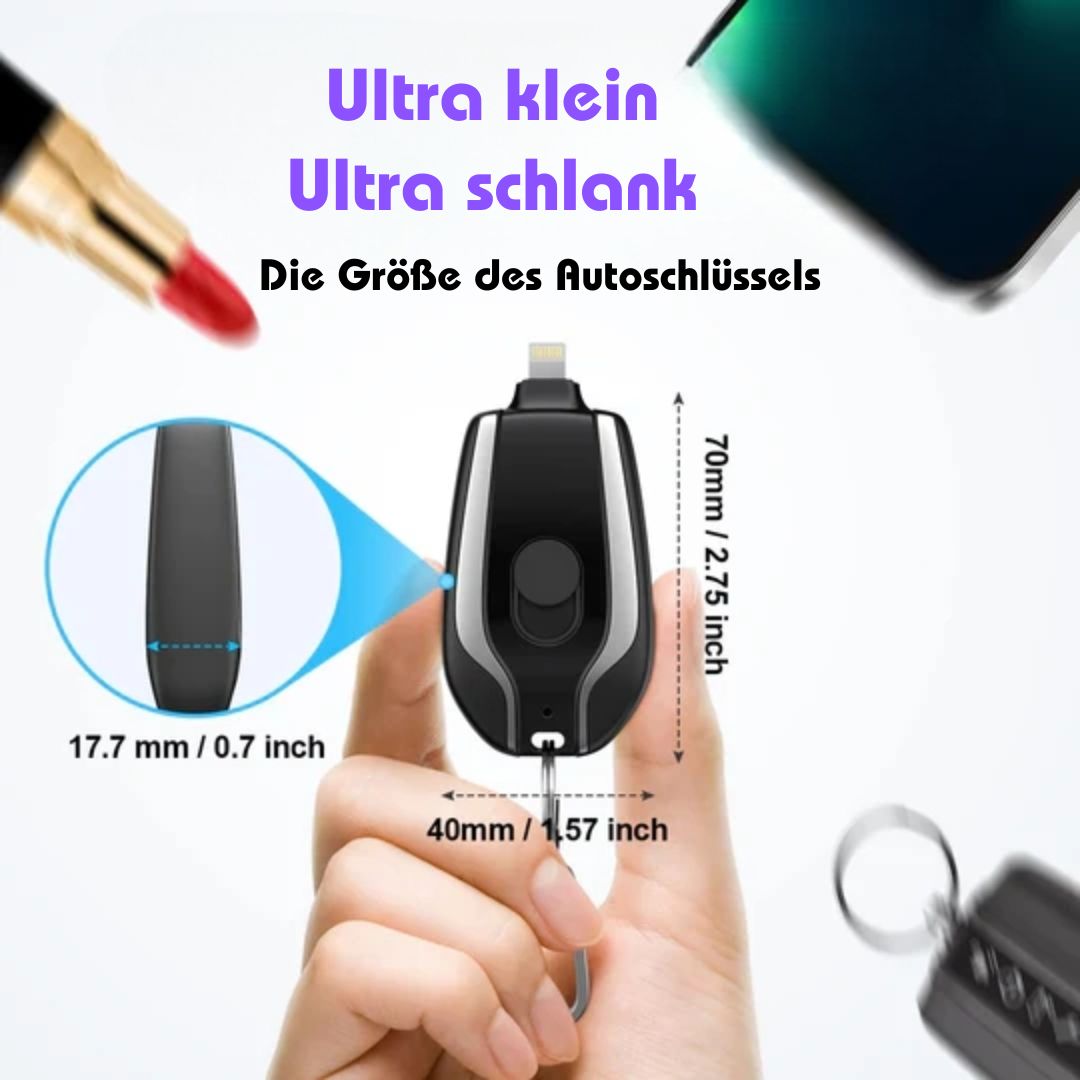 KeyCharge™ Tragbares Schlüsselbund-Ladegerät (1+1 GRATIS)