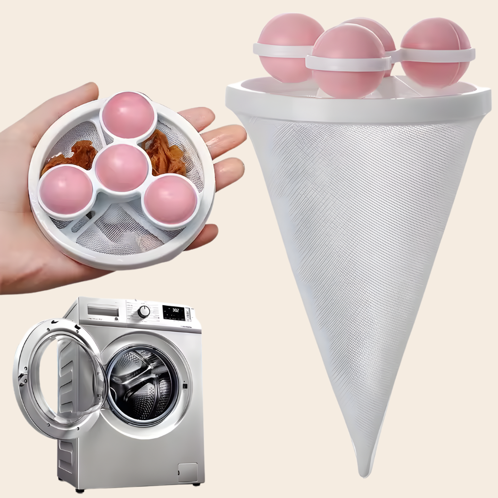 Lintora™ - Schwimmender Waschmaschinen-Fussel-Fänger für Kleidung (1+1 GRATIS)